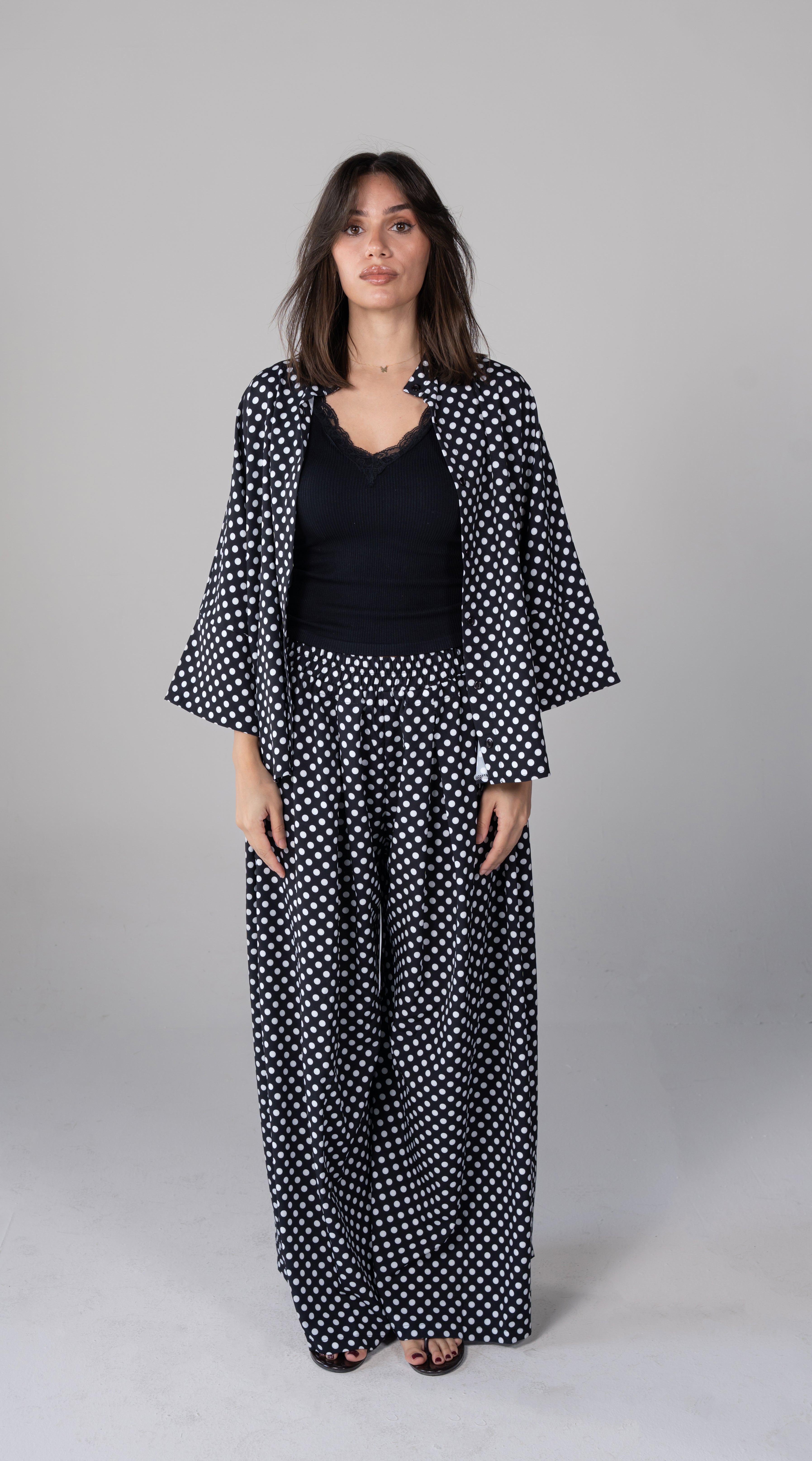 Midnight polka elegance set