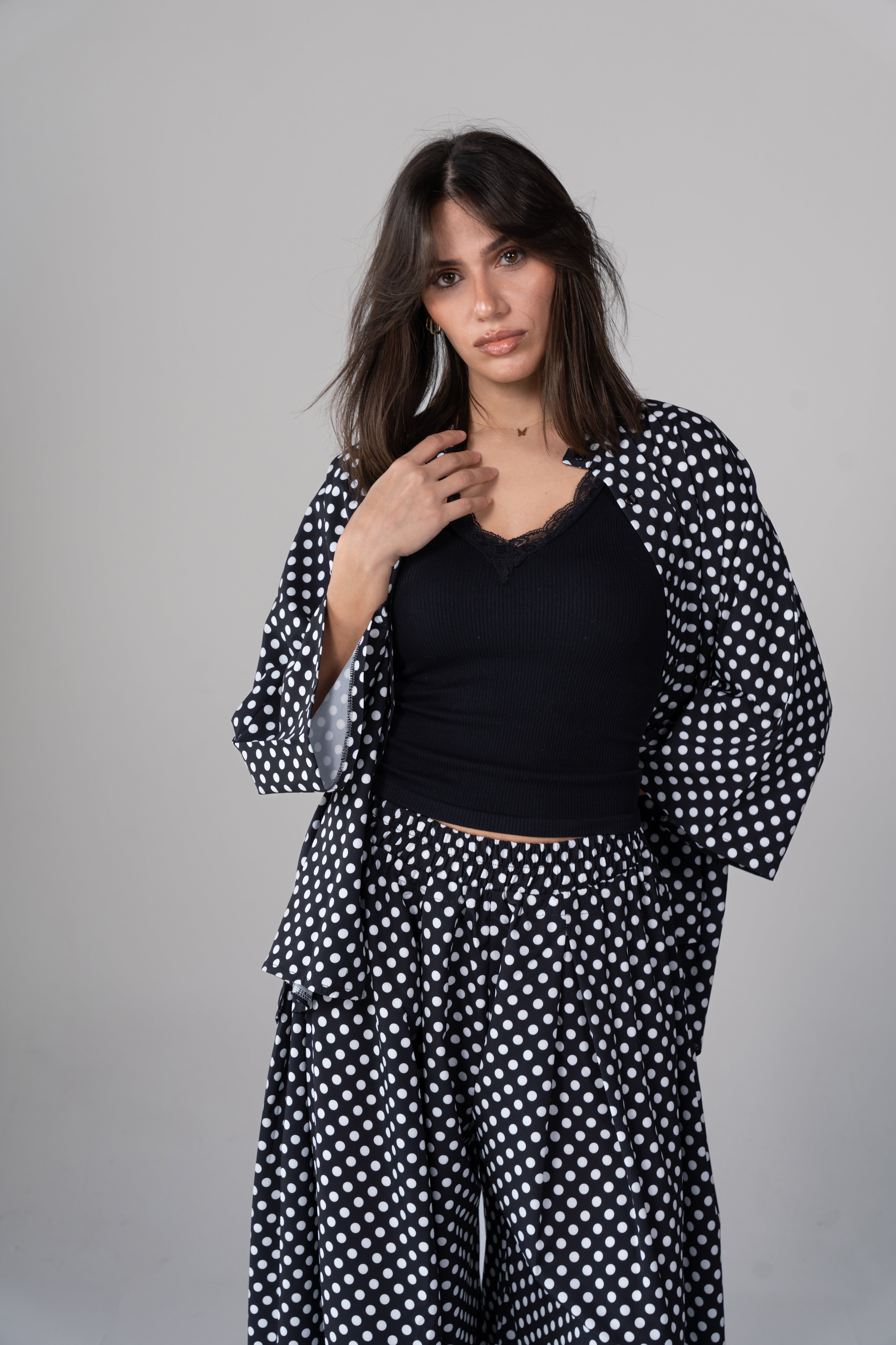 Midnight polka elegance set