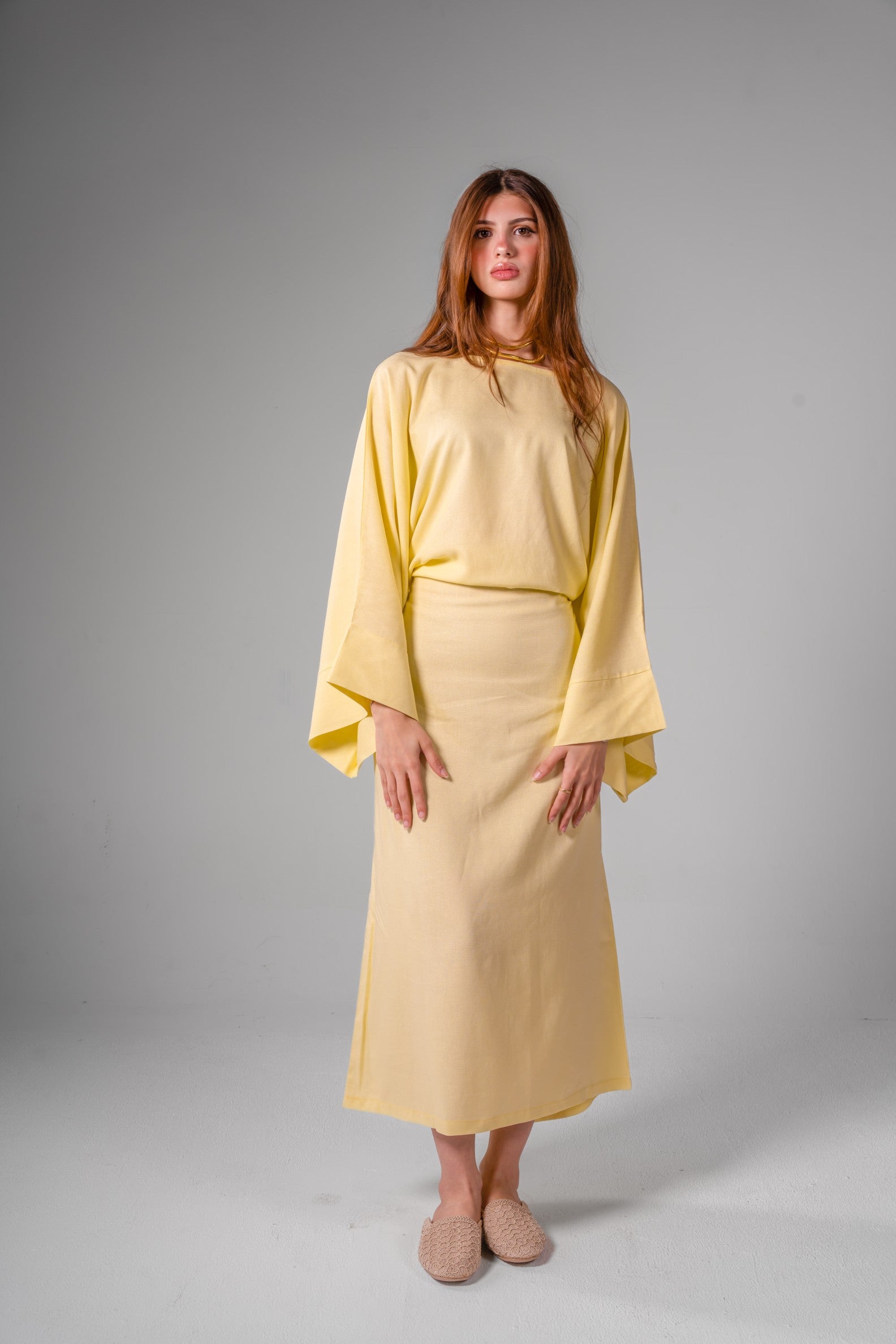 Linen wrap dress