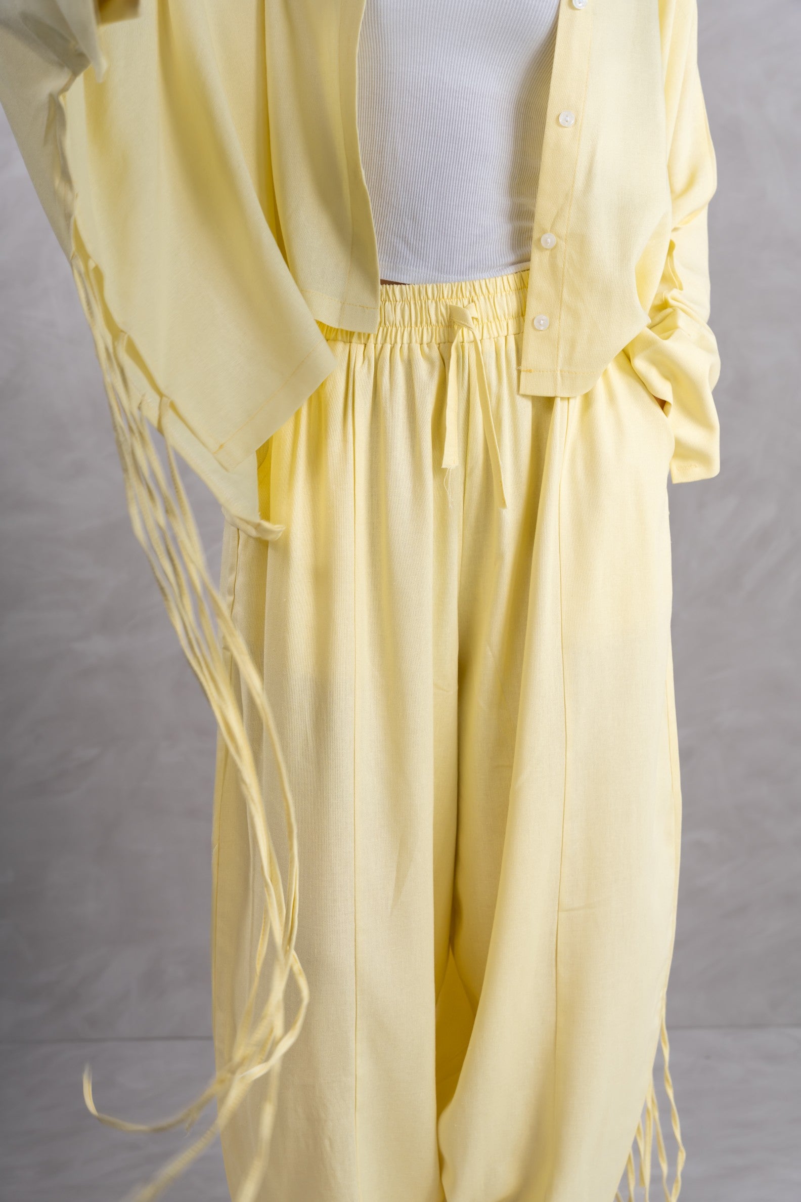 Balloon linen pants