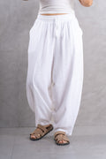 Balloon linen pants