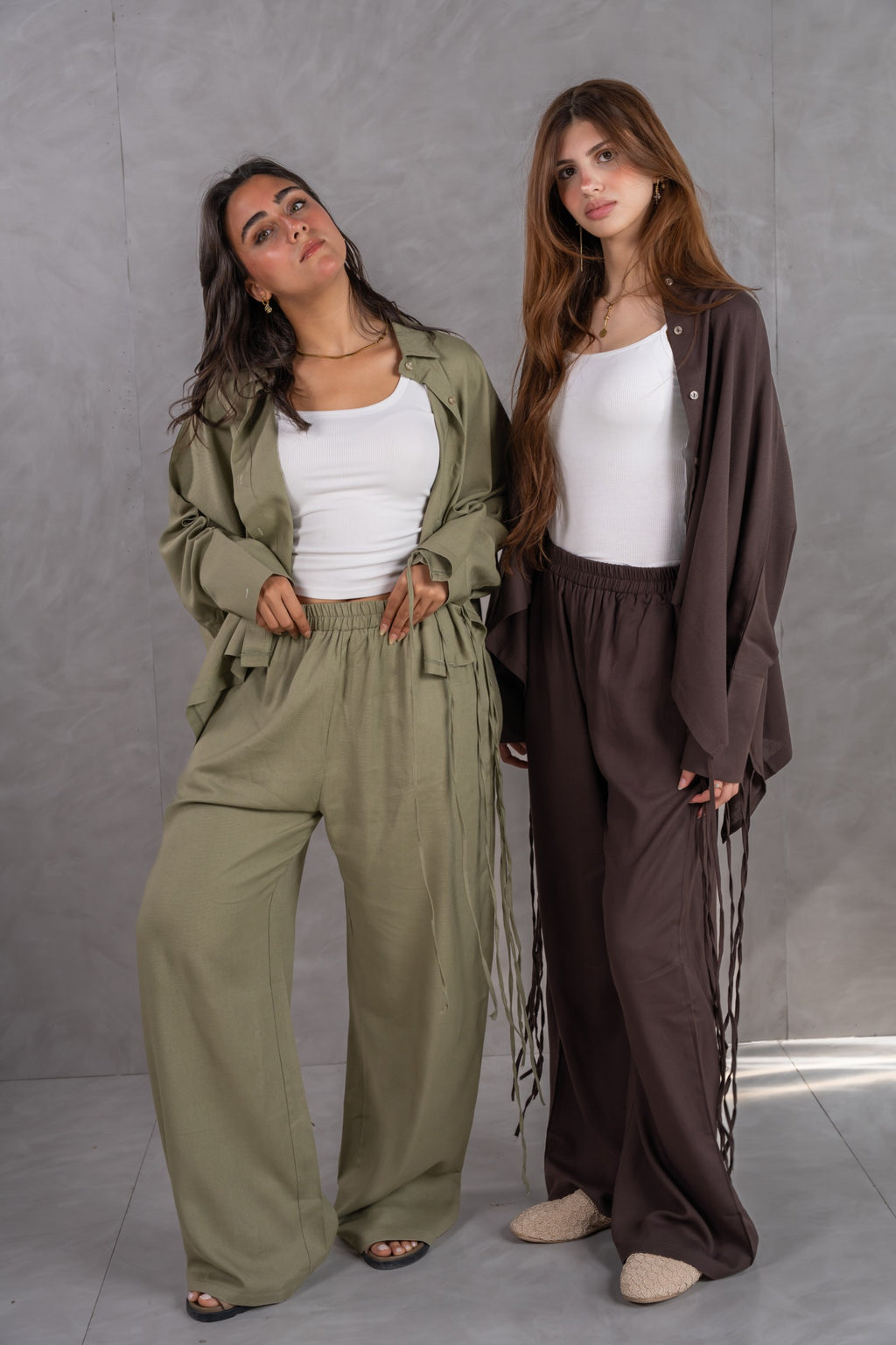 Wide linen pants