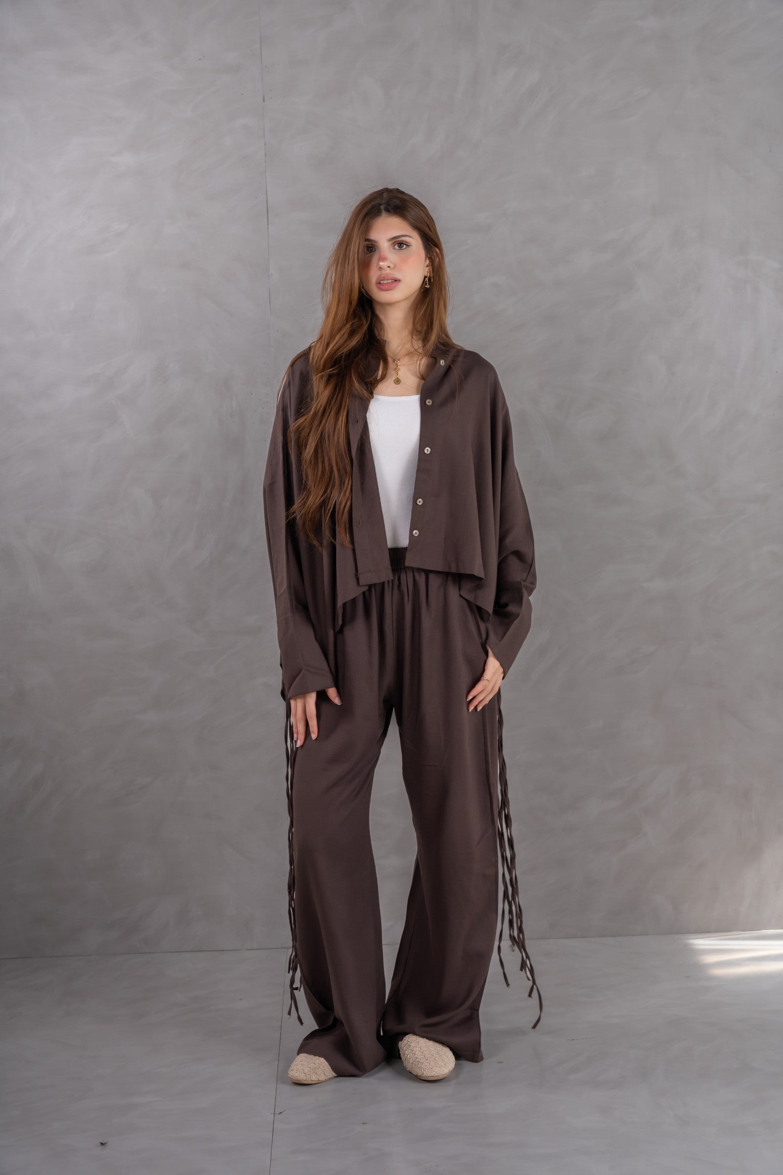 Linen Fringe shirt