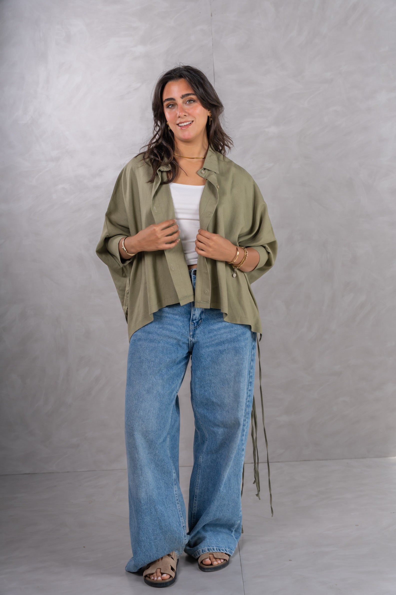 Linen Fringe shirt